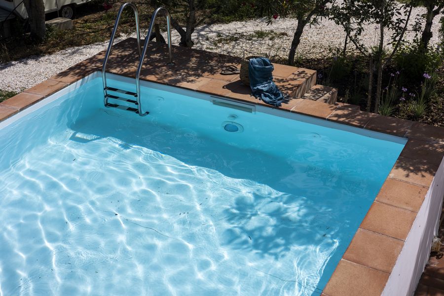 Piscina da casa MonteZinho, antigo tanque de rega